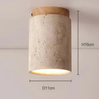 Trendy ronde Japanse stijl plafondlamp - ZenLight