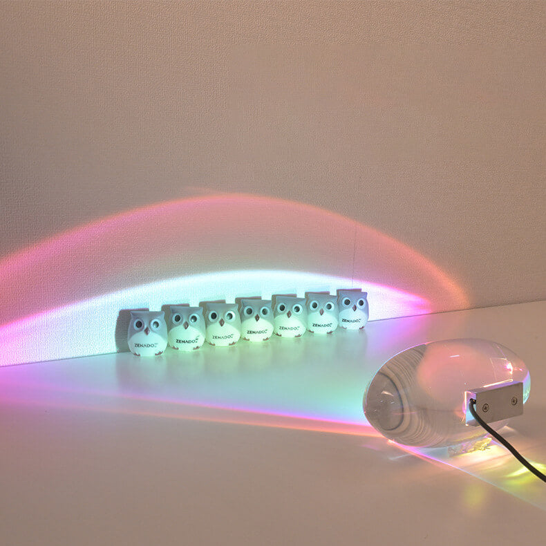 Kreatieve Kristallenprojectie Engel Ogen LED Tafel lamp