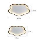 Noordse plafondlamp in pentagramontwerp - Aluminium plafondlamp voor de slaapkamer
