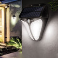 Solar Intelligente Triangle Buitendige Waterdichte Lichaamsensor Patio LED Wandlamp