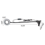 Kreatieve eenvoudige USB-broekknop LED-leesclip-bureau lamp