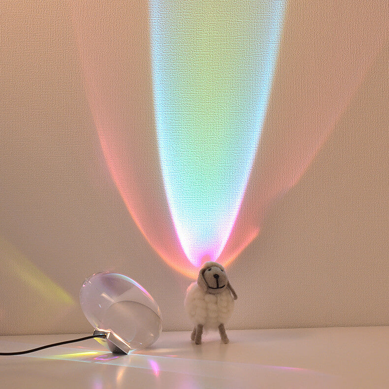 Kreatieve Kristallenprojectie Engel Ogen LED Tafel lamp