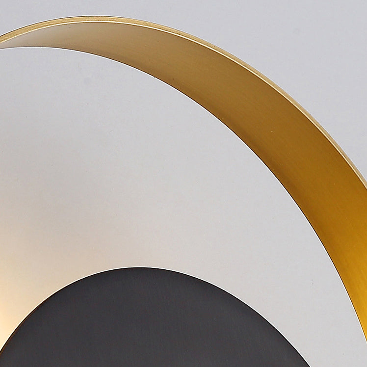 Moderner Minimalistischer Eisen-Kreis-Ring 1-Licht Wandleuchten Lamp voor Slaapkamer