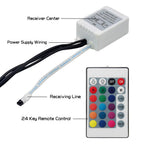 Car RGB LED Strip Light Draadloze Afstandsbediening en Stemcontrole