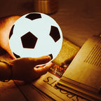 Kreatieve voetbal siliconen LED nachttafel lamp met USB-oplading