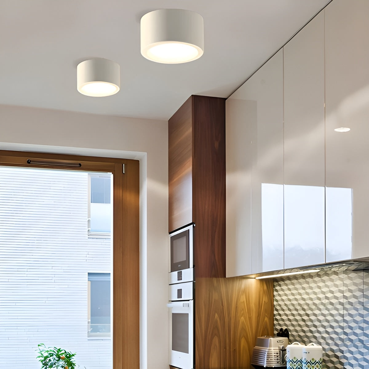Moderne LED ceiling light - round shape & warm LED light | Cozy lighting for any room