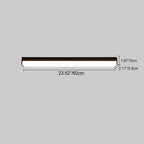 Moderne minimalistische lange rechthoekige Aluminium-PC-LED-inbouwplafondlamp voor buitenpatio