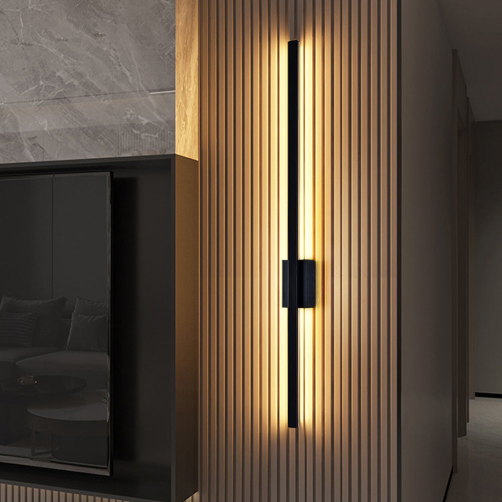 Industriële Minimalistische Lange LED IJzeren Wandlampen voor hedendaagse woonkamerdecoratie en stijlvolle verlichting