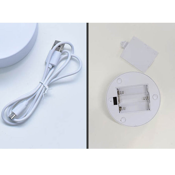 Kreatieve Ronde Zandscherm Quicksand 3D LED Nachttafel lamp Tafellamp