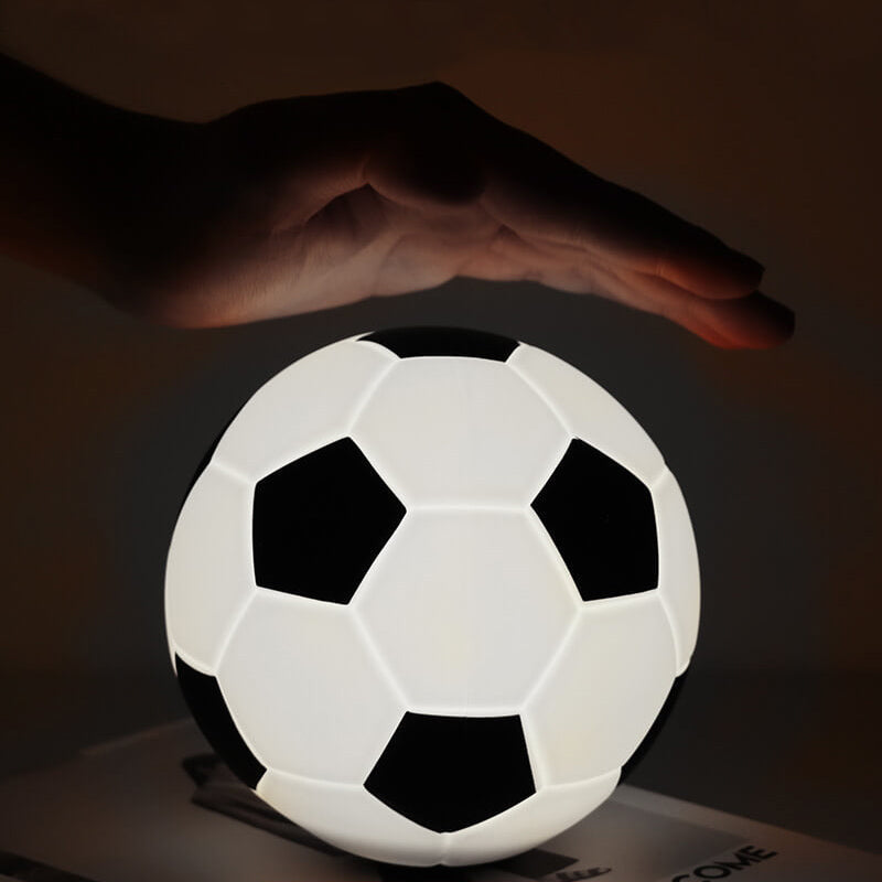 Kreatieve voetbal siliconen LED nachttafel lamp met USB-oplading