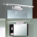 Avosian | Rechthoekige Interieur Spiegel Licht RVS 16"/19.5" W LED Moderne Muurbevestigde Licht in Chroom, Warm/Wit Verlichting