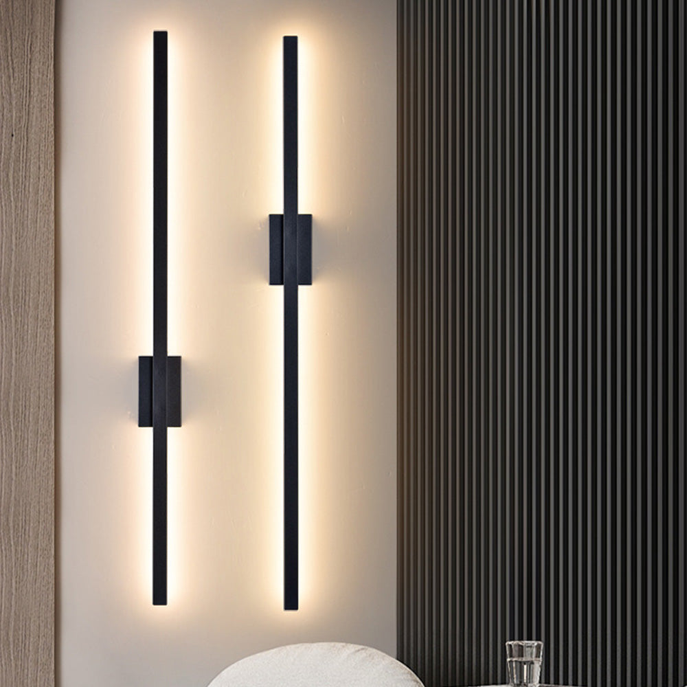 Industriële Minimalistische Lange LED IJzeren Wandlampen voor hedendaagse woonkamerdecoratie en stijlvolle verlichting