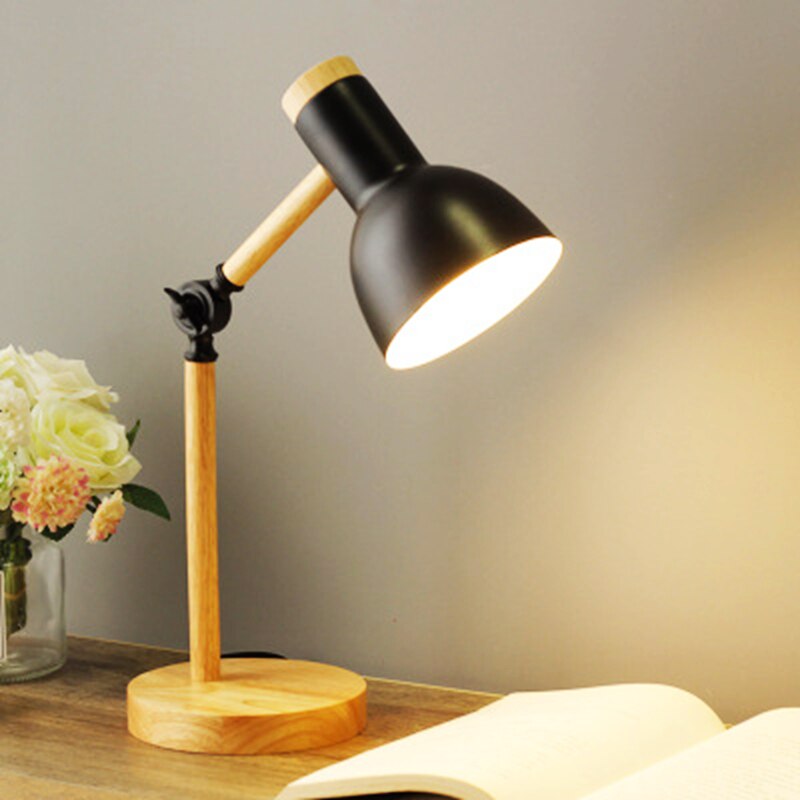 Nordic LED bureau lamp van hout