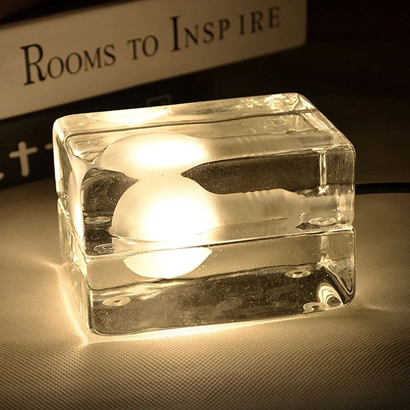 Icecube Lamp - Moderne Tafel Lamp in de Vorm van een IJsblok