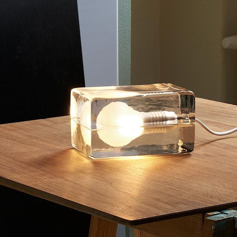 Icecube Lamp - Moderne Tafel Lamp in de Vorm van een IJsblok