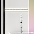 Avosian | 16"/19.5" Breedte LED Badkamerspiegel Verlichting met Golf Acryl Shade Witte Wandlamp in Warm/Wit Licht
