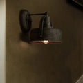 Metall Antik Zwart Wandlampen Trommel/Trumpet Schirm 1-Licht Retro Rustiek Wandlampen Bevestiging