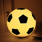 Kreatieve voetbal siliconen LED nachttafel lamp met USB-oplading