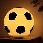 Kreatieve voetbal siliconen LED nachttafel lamp met USB-oplading