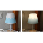 Noordse Vintage Stoffkegel Massief Hout LED Tafel lamp