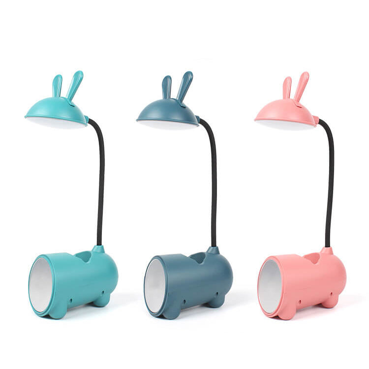 Cartoon Kreativ Konijnen LED Touch USB Penhouder Bureaulamp