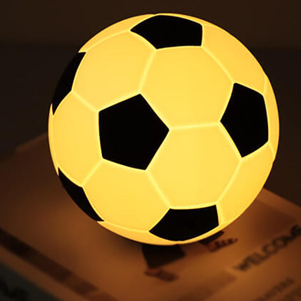 Kreatieve voetbal siliconen LED nachttafel lamp met USB-oplading
