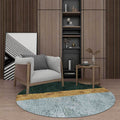 Groene en gouden novelty tapijt Polyester color block tapijt wasbaar antislip achterkant tapijt voor woonkamer