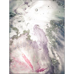 Moderne woonkamer tapijt in grijs en roze Abstract zee-water print tapijt Polyester wasbaar huisdiervriendelijk tapijt