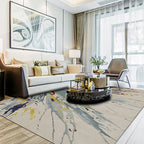 Camel Multicolored Moderne Tapijt Polyester Aquarel Patroon Tapijt Wasbaar Antislip Achterkant Mat Tapijt voor Woonkamer