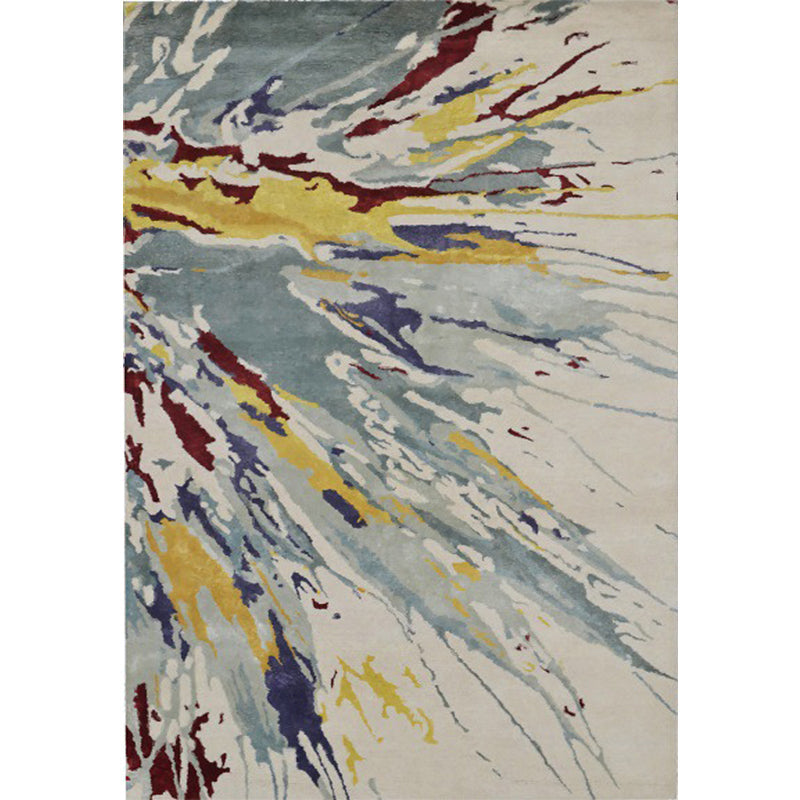Camel Multicolored Moderne Tapijt Polyester Aquarel Patroon Tapijt Wasbaar Antislip Achterkant Mat Tapijt voor Woonkamer
