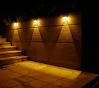 Zonnewandlamp met LED - Moderne buitenverlichting voor tuin & terras, wandlampen