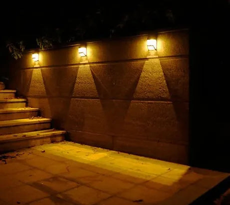 Zonnewandlamp met LED - Moderne buitenverlichting voor tuin & terras, wandlampen