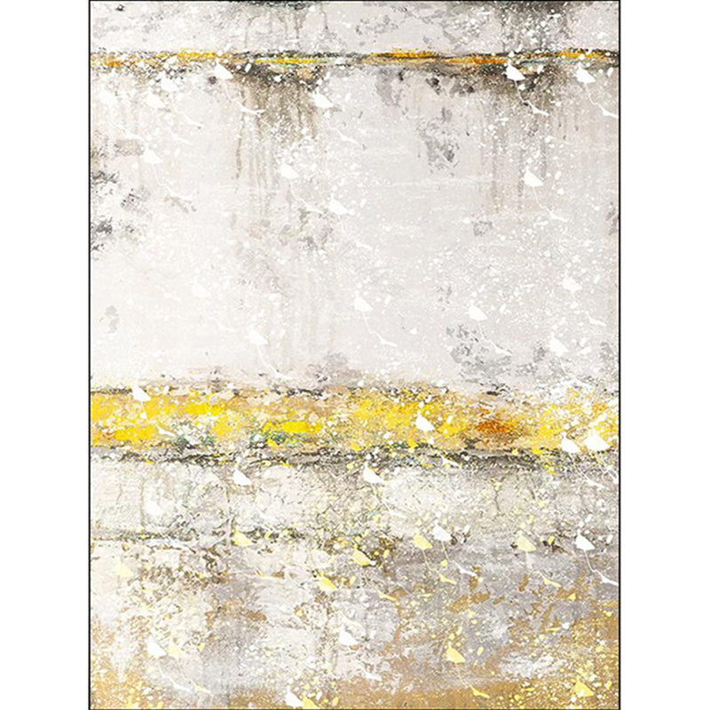 Modern woonkamer tapijt in grijs Abstract olieverfschilderij print tapijt Polyester huisdiervriendelijk vloerkleed