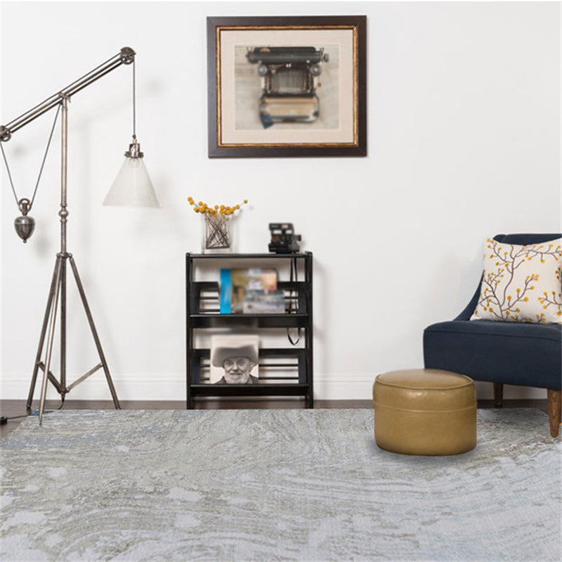 Grijze Slaapkamer Tapijt Moderne Abstract Cementpatroon Vloerkleed Polyester Wasbaar Vlekbestendig Tapijt