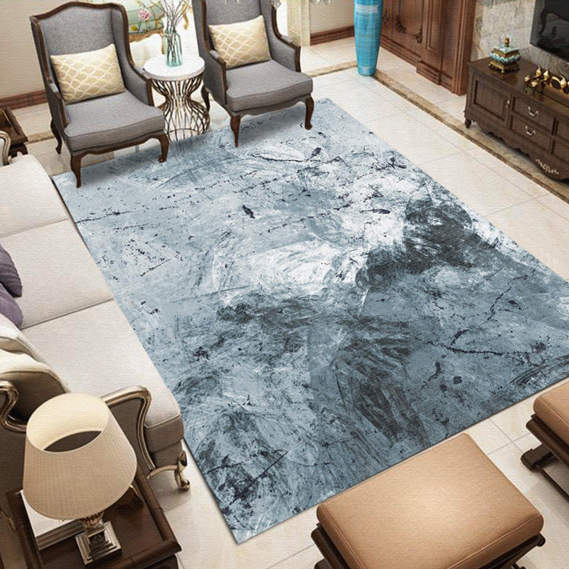 Noordse Moderne Vloerkleed in Grijs en Paars Abstracte Spatpatroon Vloerkleed Polyester Wasbaar Vloerkleed voor Thuisdecoratie