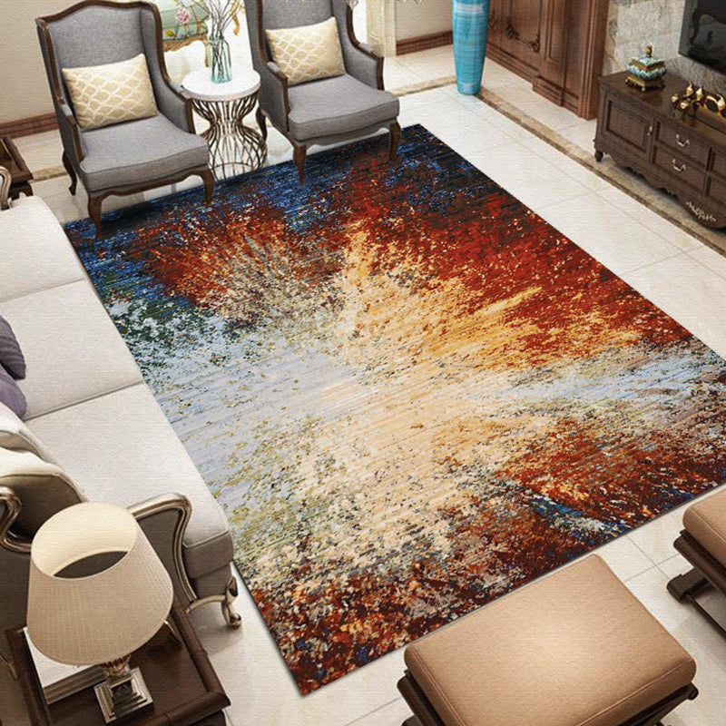 Roze en Grijs Slaapkamer Tapijt Modern Abstract Melkweg Patroon Tapijt Polyester Huisdier Vriendelijk Tapijt