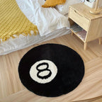 8 Ball Billiard Ronde Vloermat – Antislip Tapijt voor Woonkamer, Badkamer & Decoratie | Verkrijgbaar in Maten