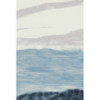 Grijs en Blauwe Modernistische Tapijt Polyester Abstract Tapijt Huisdiervriendelijk Wasbaar Antislip Rug voor de Woonkamer