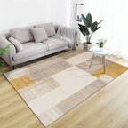 Fancy Abstract Tapijt Bruin Hedendaags Tapijt Polyester Huisdier-vriendelijk Wasbaar Tapijt voor Woonkamer