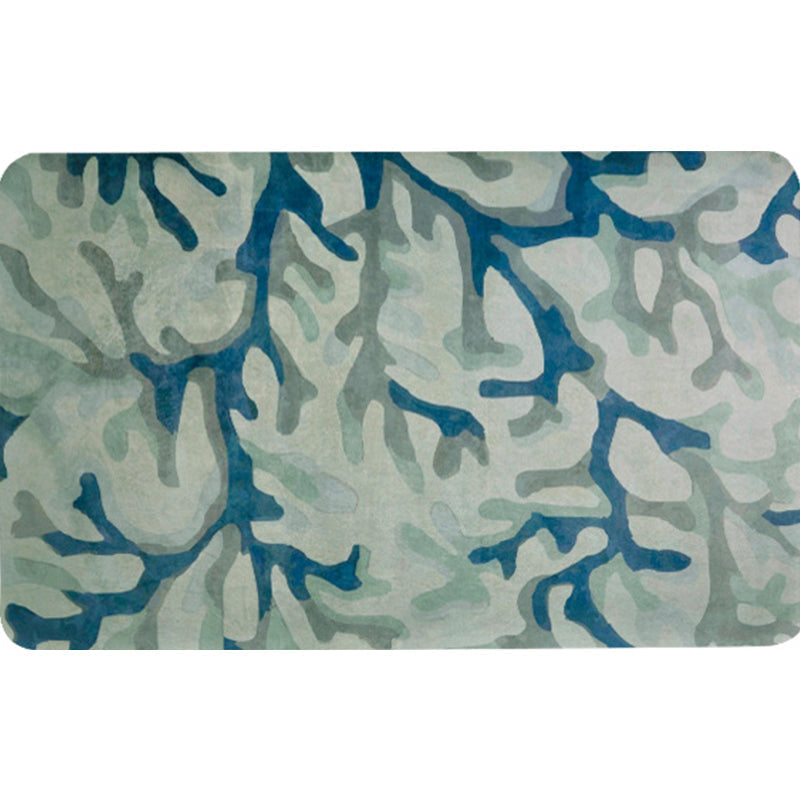 Blauw Modernisme Tapijt Polyester Takpatroon Tapijt Huisdiervriendelijk Machinewasbaar Antislip Achtergrond Tapijt voor Decoratie