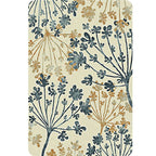 Moderne bladerenpatroon tapijt Groen en Beige Polyester tapijt Wasbaar Huisdier vriendelijk Antislip tapijt voor de woonkamer