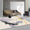 Grijze Abstracte Vloerkleed Polyester Moderne Vloerkleed Wasbaar Anti-slip Huisdier-vriendelijk Vloerkleed voor de Woonkamer