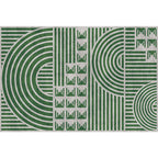 Creatief Modernistisch Tapijt Polyester Geometrisch en Streeppatroon Tapijt Wasbaar Huisdier Vriendelijk Antislip Tapijt voor de Woonkamer