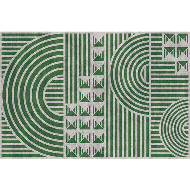 Creatief Modernistisch Tapijt Polyester Geometrisch en Streeppatroon Tapijt Wasbaar Huisdier Vriendelijk Antislip Tapijt voor de Woonkamer