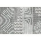Creatief Modernistisch Tapijt Polyester Geometrisch en Streeppatroon Tapijt Wasbaar Huisdier Vriendelijk Antislip Tapijt voor de Woonkamer