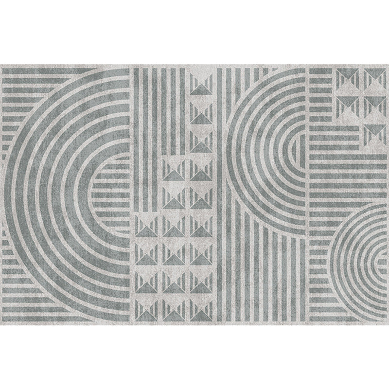 Creatief Modernistisch Tapijt Polyester Geometrisch en Streeppatroon Tapijt Wasbaar Huisdier Vriendelijk Antislip Tapijt voor de Woonkamer