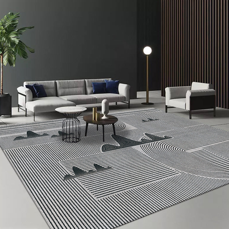 Stijlvolle Modernisme Tapijt Multicolor Gestreept Patroon Tapijt Huisdiervriendelijk Antislip Wasbaar Tapijt voor Decoratie
