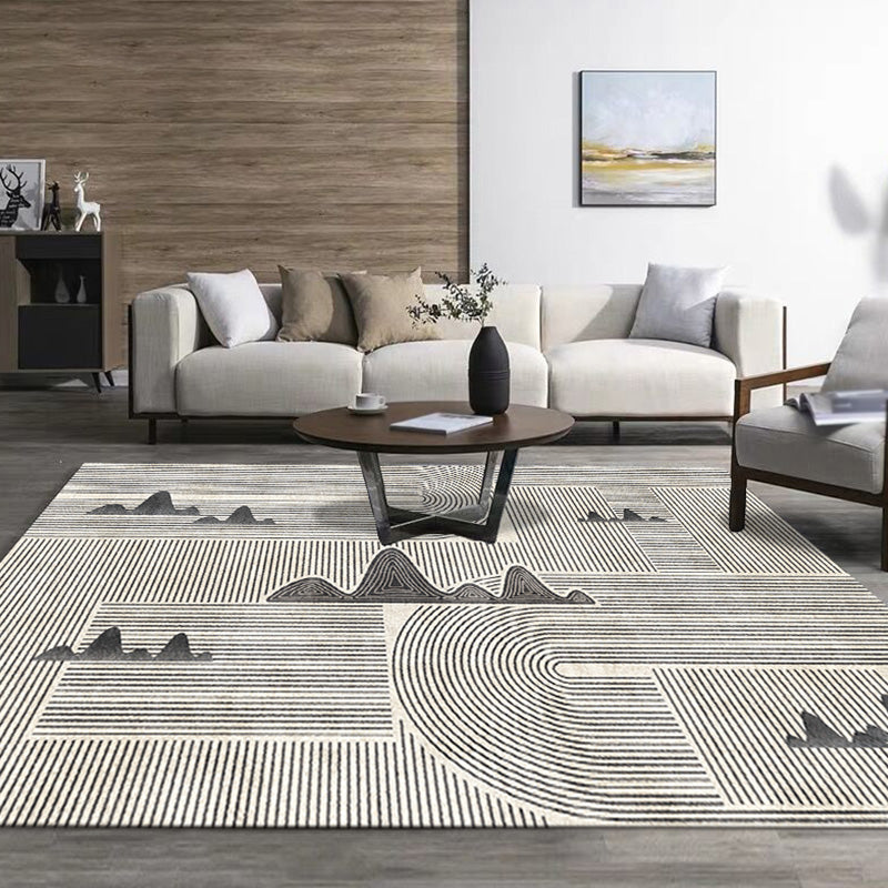 Stijlvolle Modernisme Tapijt Multicolor Gestreept Patroon Tapijt Huisdiervriendelijk Antislip Wasbaar Tapijt voor Decoratie