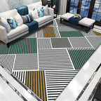 Stijlvolle Modernisme Tapijt Multicolor Gestreept Patroon Tapijt Huisdiervriendelijk Antislip Wasbaar Tapijt voor Decoratie