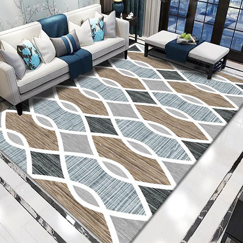 Stijlvolle Modernisme Tapijt Multicolor Gestreept Patroon Tapijt Huisdiervriendelijk Antislip Wasbaar Tapijt voor Decoratie